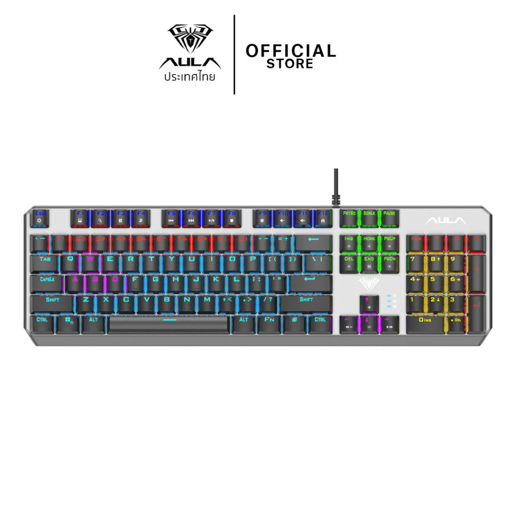KEYBOARD AULA F2066II MECHANICAL KEYBOARD(MACRO) - AULA THAILAND