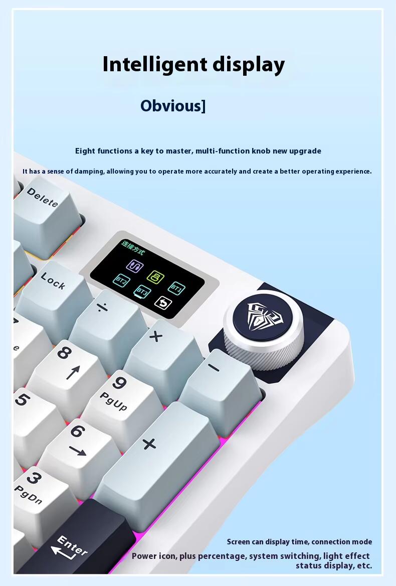 AULA S98PRO DISPLAY GASKET MECHANICAL KEYBOARD - AULA THAILAND