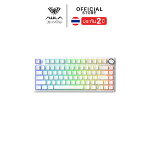 AULA F75HE (White Counter) Black King Switch MNT